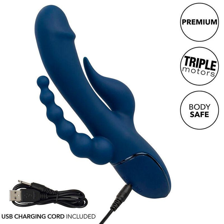 CALEXOTICS - VIBRATOR DREIFACH-ORGASMUS BLAU - INTIM SPACE Online Sexshop