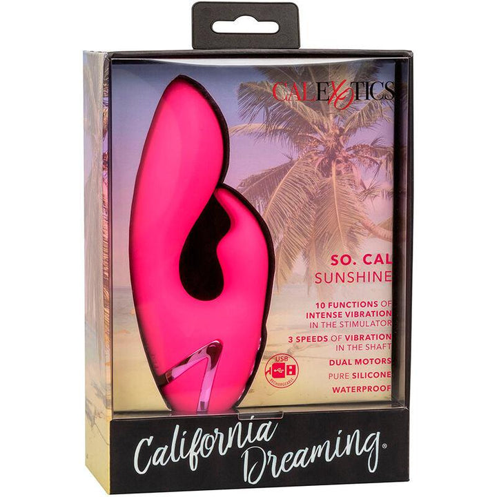 CALEXOTICS - SO. CAL SUNSHINE VIBRATOR RABBIT FUCHSIA VON CALIFORNIA DREAMING - INTIM SPACE Online Sexshop