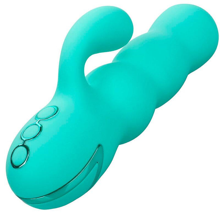 CALEXOTICS - DEL MAR DIVA VIBRATOR RABBIR AQUA GRÜN VON CALIFORNIA DREAMING - INTIM SPACE Online Sexshop