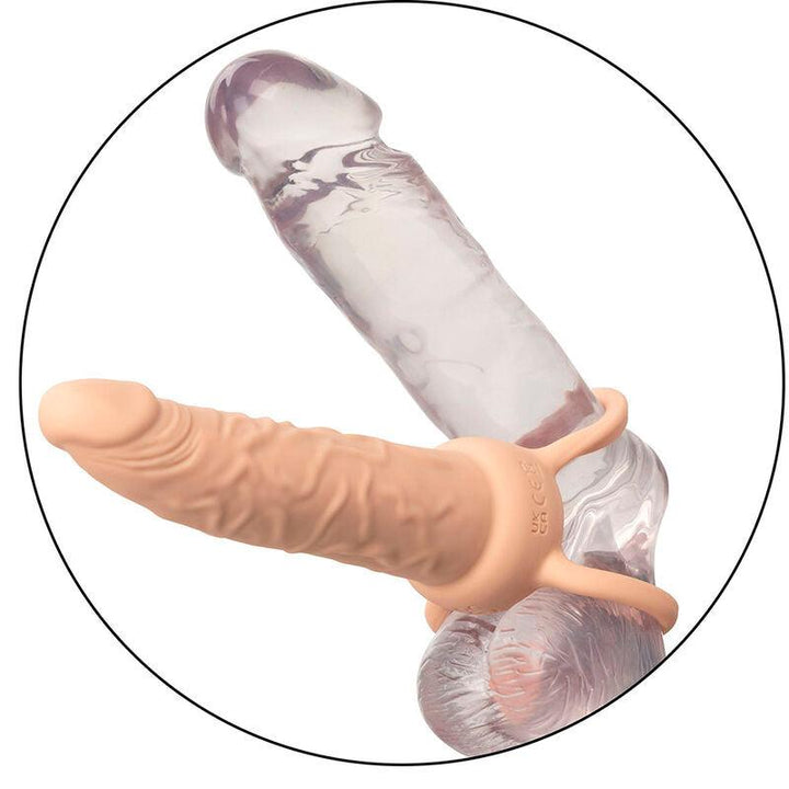 CALEXOTICS - PERFORMANCE MAXX WIEDERAUFLADBARER DUAL PENETRATOR, HELLE HAUT - INTIM SPACE Online Sexshop