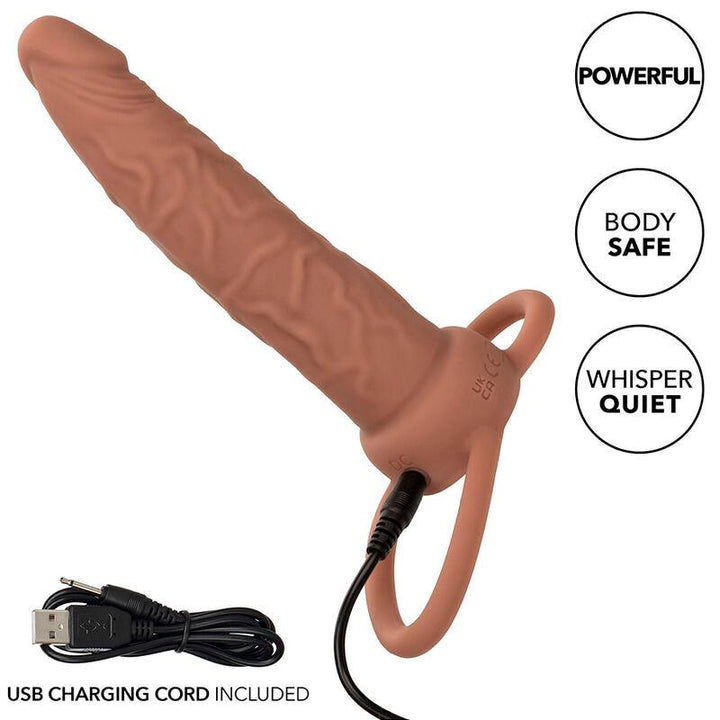 CALEXOTICS - PERFORMANCE MAXX WIEDERAUFLADBARER DUAL-PENETRATOR, BRAUN - INTIM SPACE Online Sexshop