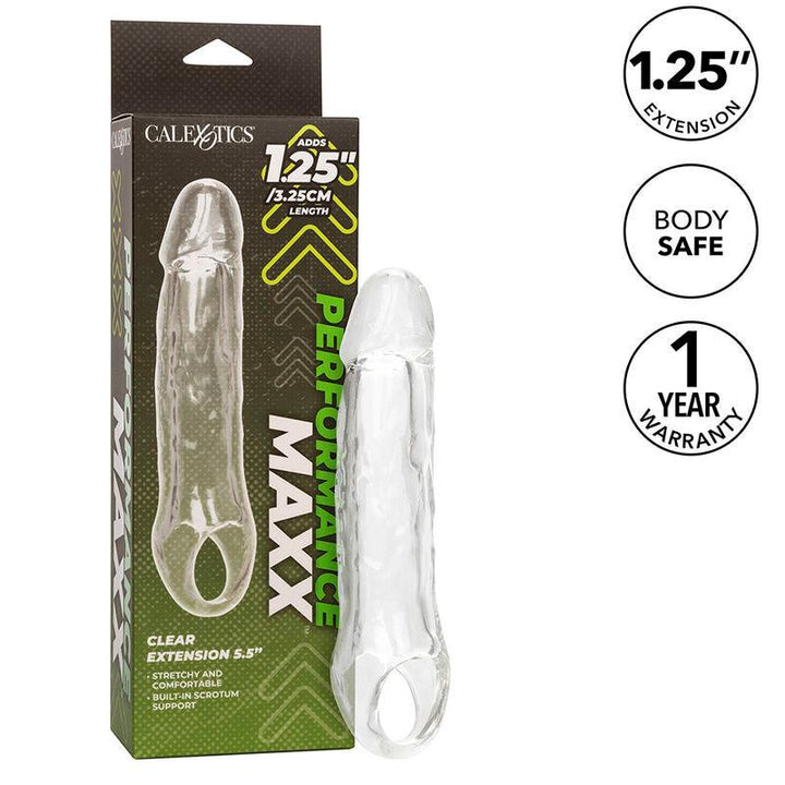 CALEXOTICS - PERFORMANCE MAXX CLEAR EXTENSION 5,5 TRANSPARENT - INTIM SPACE Online Sexshop