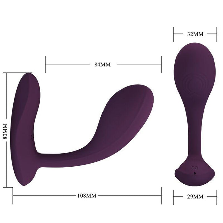 PRETTY LOVE - BAIRD G-SPOT 12 VIBRATIONEN WIEDERAUFLADBAR LILA APP - INTIM SPACE Online Sexshop