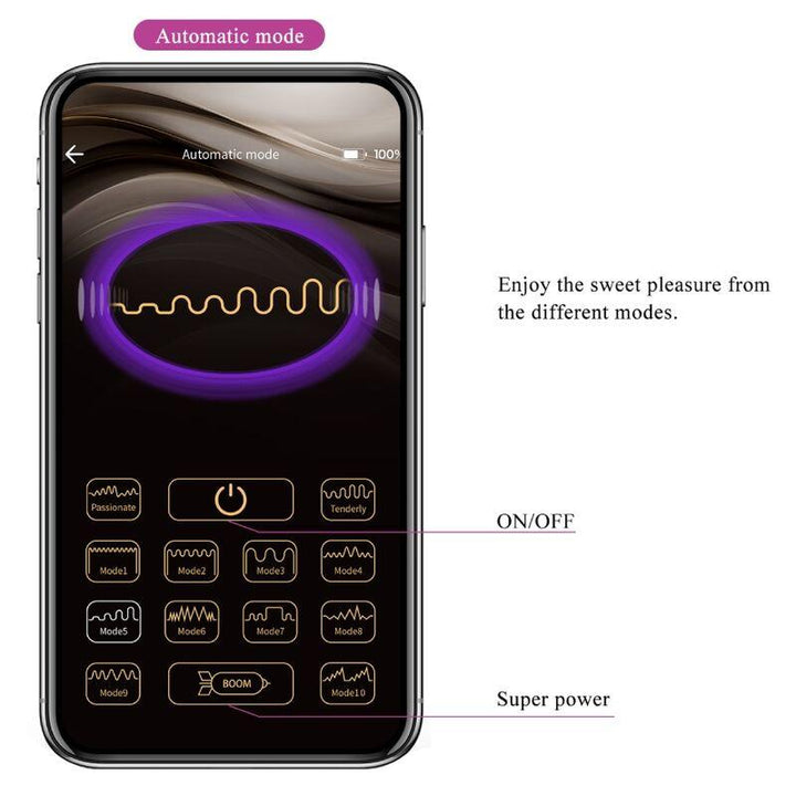 PRETTY LOVE - BAIRD G-SPOT 12 VIBRATIONEN WIEDERAUFLADBAR LILA APP - INTIM SPACE Online Sexshop