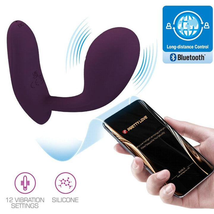 PRETTY LOVE - BAIRD G-SPOT 12 VIBRATIONEN WIEDERAUFLADBAR LILA APP - INTIM SPACE Online Sexshop