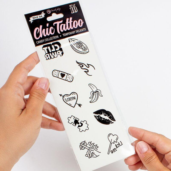 SECRET PLAY - SET MIT 10 TEMPORREN TATTOOS AUS DER CANDY COLLECTION - INTIM SPACE Online Sexshop