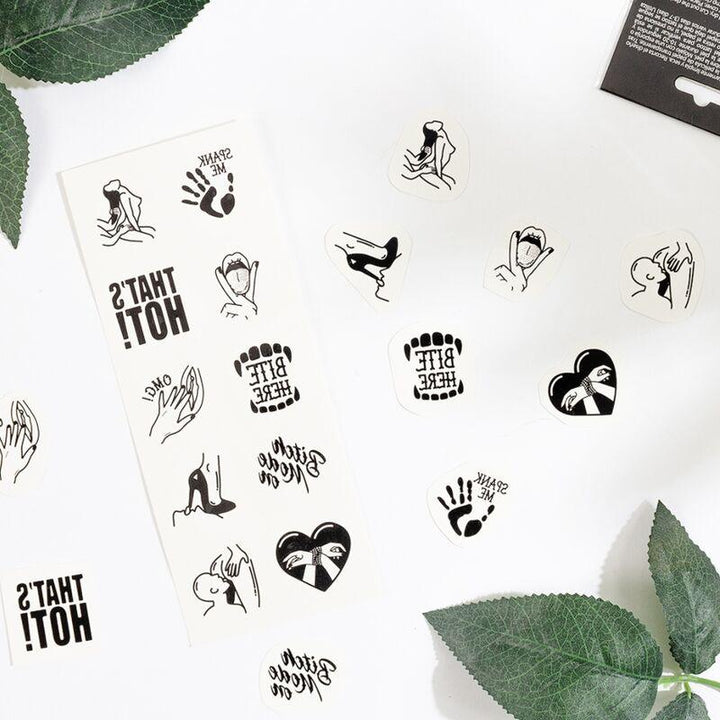 SECRET PLAY - SET MIT 10 TEMPORREN TATTOOS DER KINKY COLLECTION - INTIM SPACE Online Sexshop