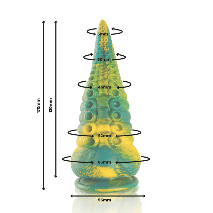 EPIC - CETUS GRÜNER TENTAKEL-DILDO, KLEINE GRÖSSE - INTIM SPACE Online Sexshop