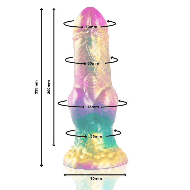 EPIC - IRIS DILDO MIT REGENBOGENFARBENEN HODEN DER VERGNÜGUNG - INTIM SPACE Online Sexshop