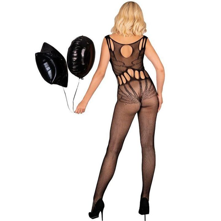 LIVCO CORSETTI FASHION - AMAHIL BODYSTOCKING MIT SCHRITTFREIEN SCHWARZ EINE GRÖSSE - INTIM SPACE Online Sexshop