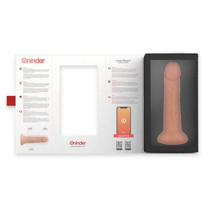 ONINDER - GROSSER BOGOTÁ-VIBRATORDILDO, - GESCHWINDIGKEITEN, NATÜRLICH, 22 CM -O- 4,5 CM - KOSTENLOSE APP - INTIM SPACE Online Sexshop