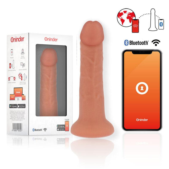 ONINDER - MITTLERER BOGOTÁ-VIBRATORDILDO MIT - GESCHWINDIGKEITEN NATÜRLICH 20 CM -O- 4.2 CM - KOSTENLOSE APP - INTIM SPACE Online Sexshop