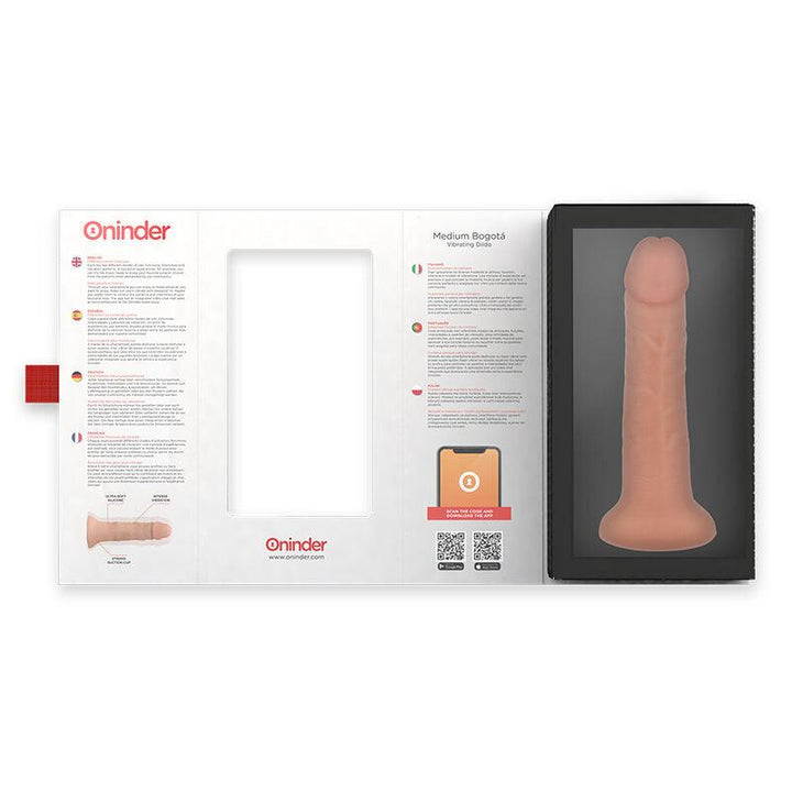 ONINDER - MITTLERER BOGOTÁ-VIBRATORDILDO MIT - GESCHWINDIGKEITEN NATÜRLICH 20 CM -O- 4.2 CM - KOSTENLOSE APP - INTIM SPACE Online Sexshop