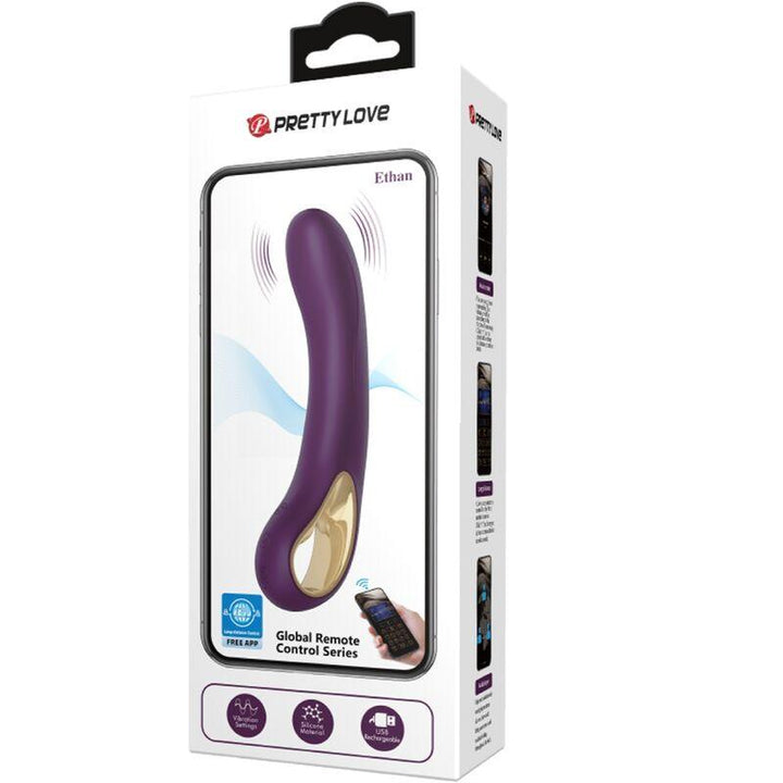 PRETTY LOVE - ETHAN WIEDERAUFLADBARER VIBRATOR LILA - INTIM SPACE Online Sexshop