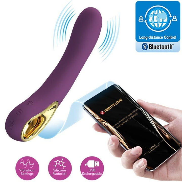 PRETTY LOVE - ETHAN WIEDERAUFLADBARER VIBRATOR LILA - INTIM SPACE Online Sexshop