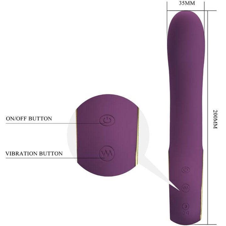 PRETTY LOVE - ETHAN WIEDERAUFLADBARER VIBRATOR LILA - INTIM SPACE Online Sexshop