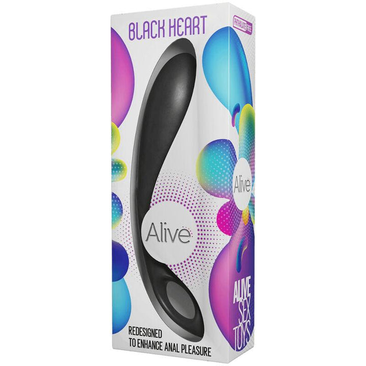 ALIVE - ANALSTIMULATOR MIT SCHWARZEM HERZ UND BLAUEM TEE - INTIM SPACE Online Sexshop