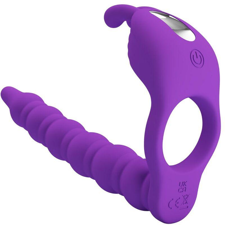 PRETTY LOVE - BLACKNEY PENISRINGE MIT VIBRATOR-PLUG - INTIM SPACE Online Sexshop