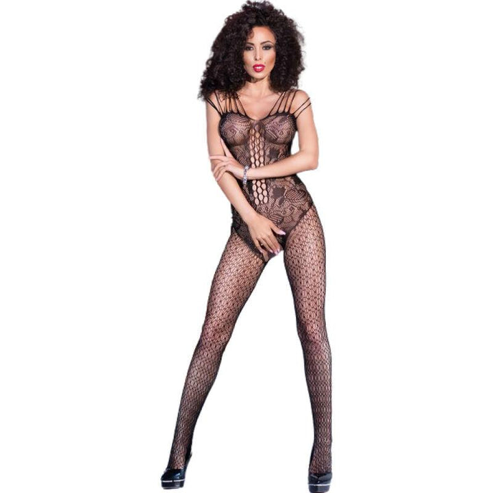 CHILIROSE - CR 4233 BODYSTOCKING MIT SCHRITTFREIEN SCHWARZ S/M - INTIM SPACE Online Sexshop