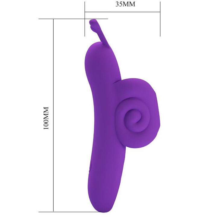 PRETTY LOVE - SNAIL LEISTUNGSSTARKER LILA FINGERSTIMULATOR - INTIM SPACE Online Sexshop