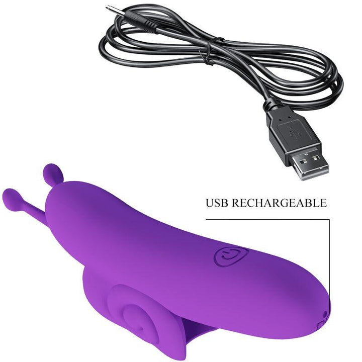 PRETTY LOVE - SNAIL LEISTUNGSSTARKER LILA FINGERSTIMULATOR - INTIM SPACE Online Sexshop