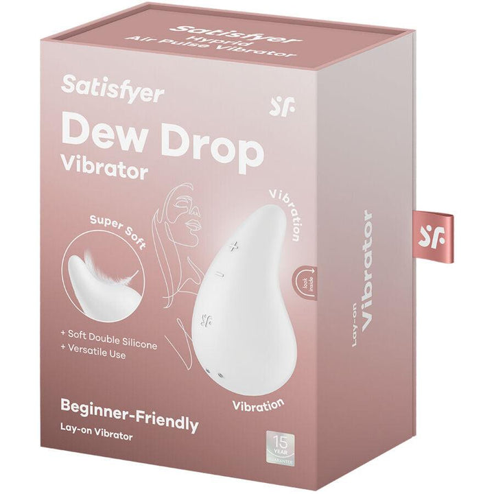 SATISFYER - DEW DROP VIBRATOR AUFLEGEN WEISS - INTIM SPACE Online Sexshop