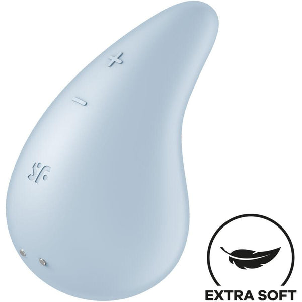 SATISFYER - DEW DROP VIBRATOR AUFLEGEN BLAU - INTIM SPACE Online Sexshop