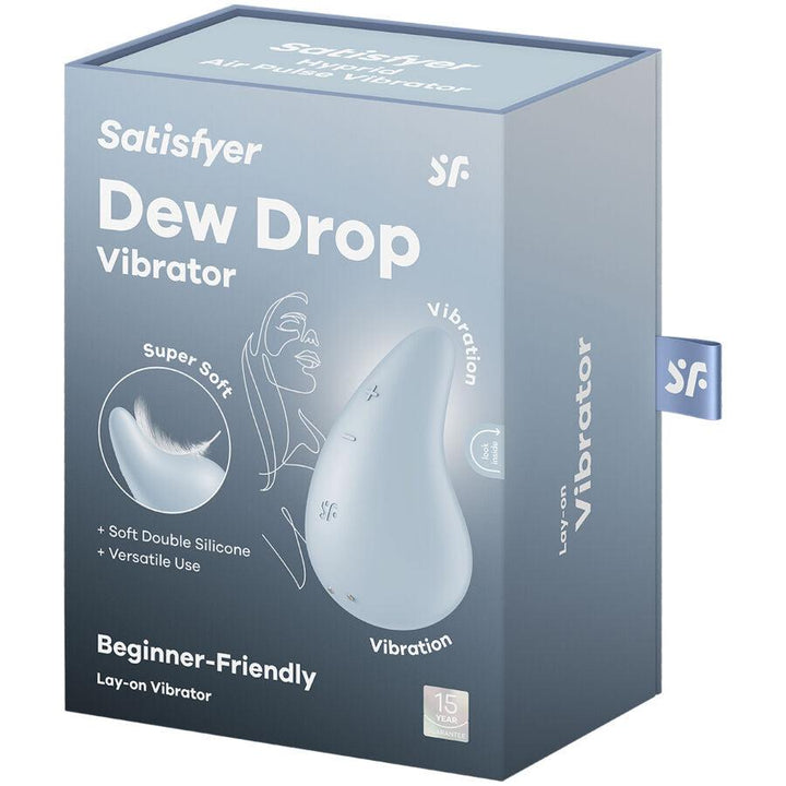 SATISFYER - DEW DROP VIBRATOR AUFLEGEN BLAU - INTIM SPACE Online Sexshop