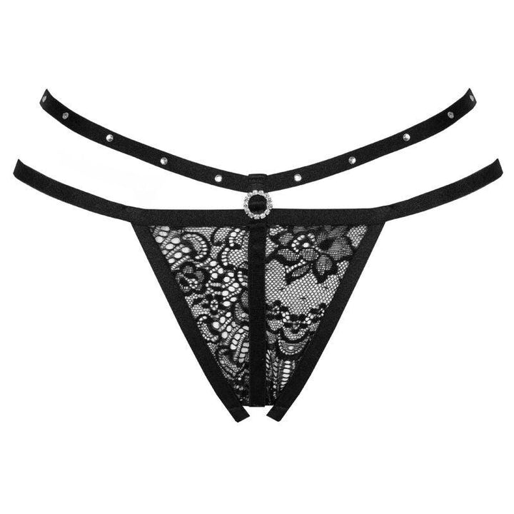 LIVCO CORSETTI FASHION - NOMADE TANGA MIT SCHRITTFREIEN SCHWARZ - INTIM SPACE Online Sexshop