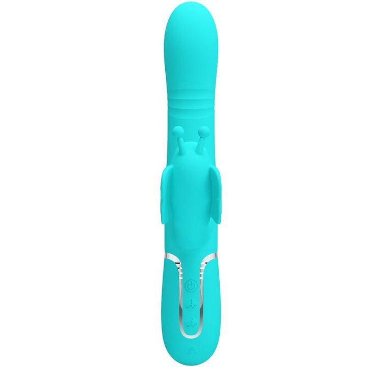 PRETTY LOVE - MULTIFUNKTIONS-KANINCHENVIBRATOR - IN - SCHMETTERLING AQUAGRÜN - INTIM SPACE Online Sexshop