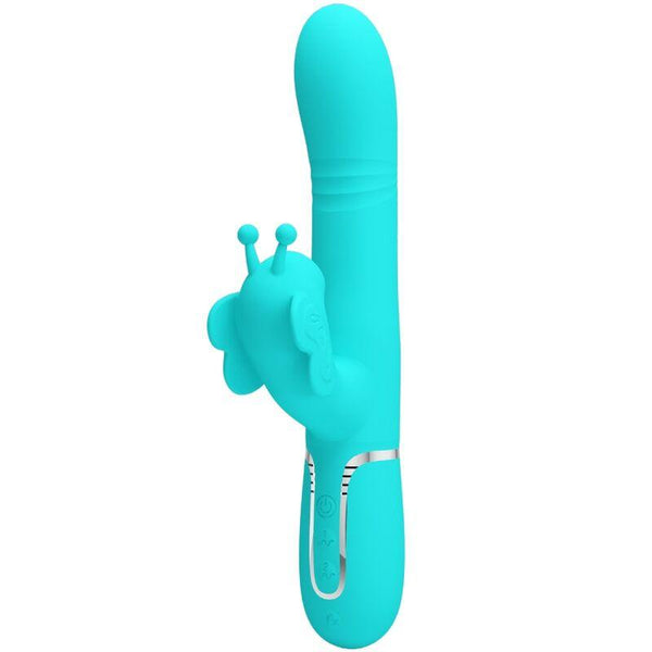 PRETTY LOVE - MULTIFUNKTIONS-KANINCHENVIBRATOR - IN - SCHMETTERLING AQUAGRÜN - INTIM SPACE Online Sexshop