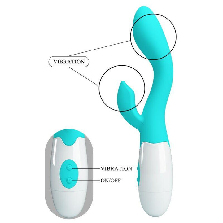 PRETTY LOVE - HELLIGER G-SPOT-VIBRATOR, AQUAGRÜN - INTIM SPACE Online Sexshop