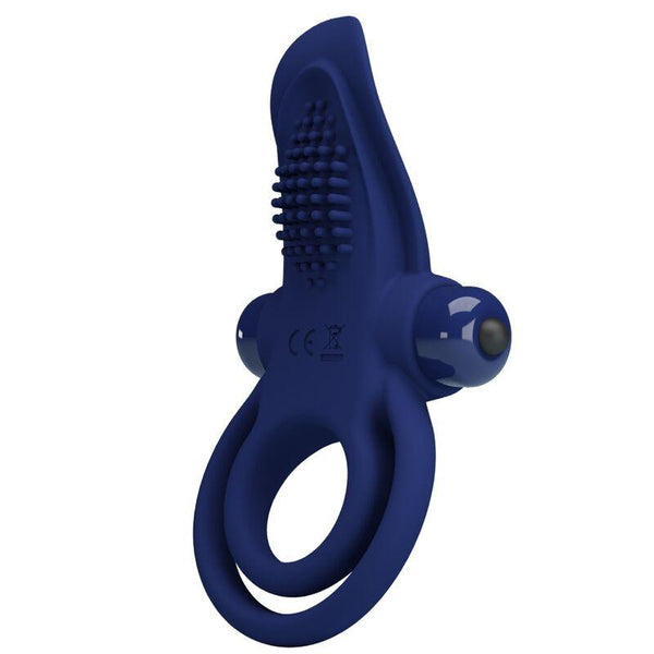 PRETTY LOVE - BRONSON DOPPELRING MIT VIBRATION BLAU - INTIM SPACE Online Sexshop