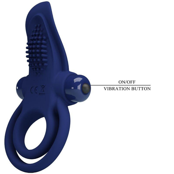 PRETTY LOVE - BRONSON DOPPELRING MIT VIBRATION BLAU - INTIM SPACE Online Sexshop