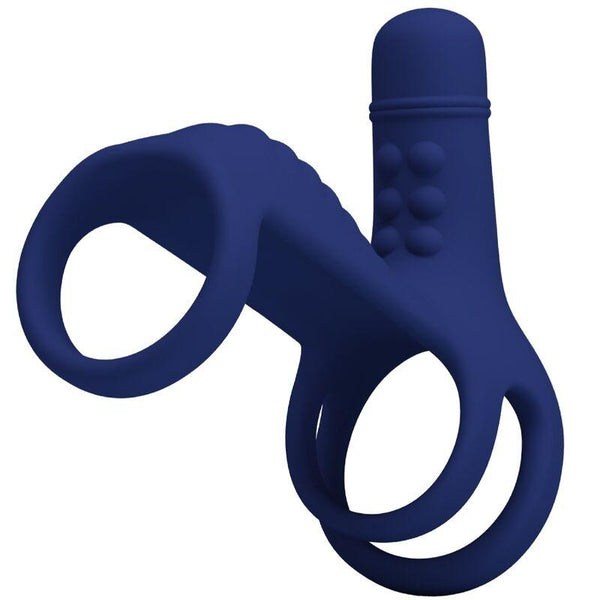 PRETTY LOVE - ELISH VIBRATIONSRING MIT VERLNGERUNG BLAU - INTIM SPACE Online Sexshop