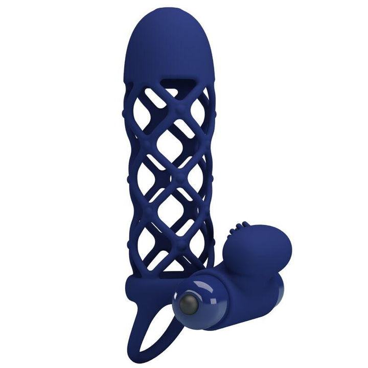 PRETTY LOVE - GIANN VIBRATORRING MIT SILIKONHÜLLE BLAU - INTIM SPACE Online Sexshop