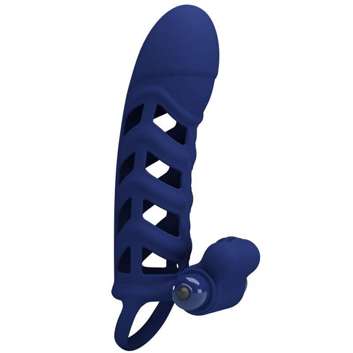 PRETTY LOVE - ALTAF VIBRATORRING MIT SILIKONHÜLLE BLAU - INTIM SPACE Online Sexshop