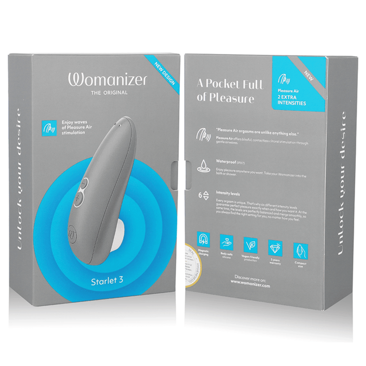 WOMANIZER - STARLET - KLITORALSTIMULATOR GRAU - INTIM SPACE Online Sexshop