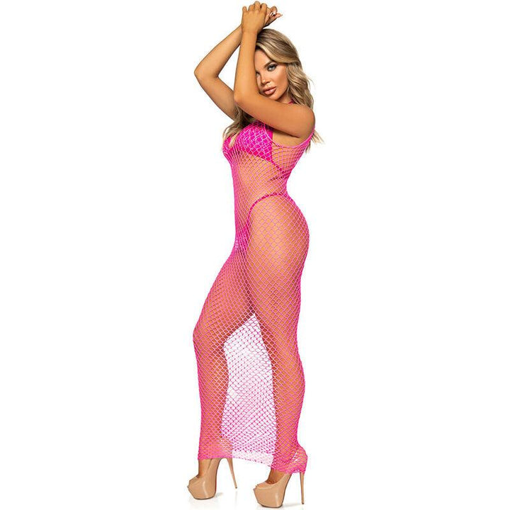 LEG AVENUE - LANGES NETZKLEID PINK EINE GRÖSSE - INTIM SPACE Online Sexshop