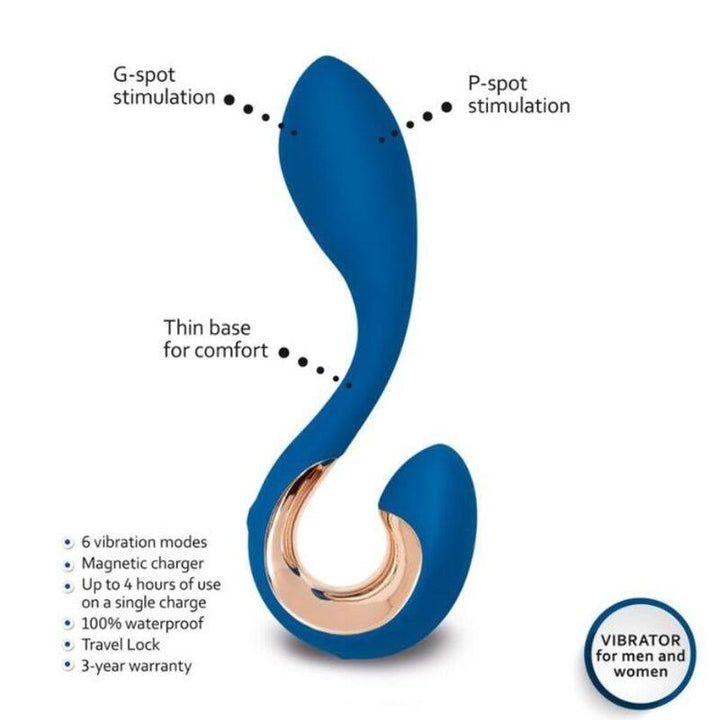 G-VIBE - GPOP - G- UND P-PUNKT-VIBRATOR INDIGOBLAU - INTIM SPACE Online Sexshop