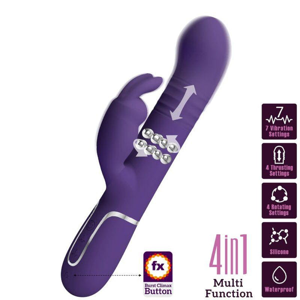 PRETTY LOVE - COALE RABBIT VIBRATOR - IN - LILA - INTIM SPACE Online Sexshop