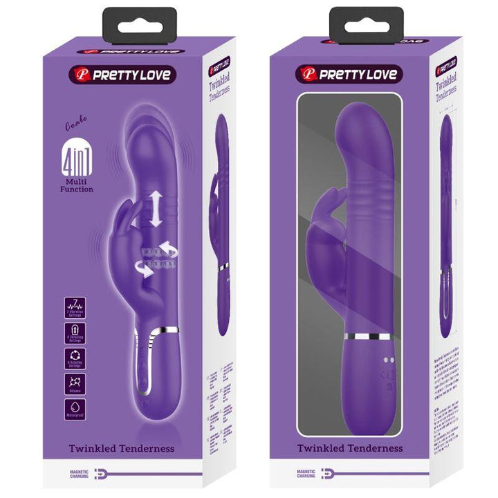 PRETTY LOVE - COALE RABBIT VIBRATOR - IN - LILA - INTIM SPACE Online Sexshop