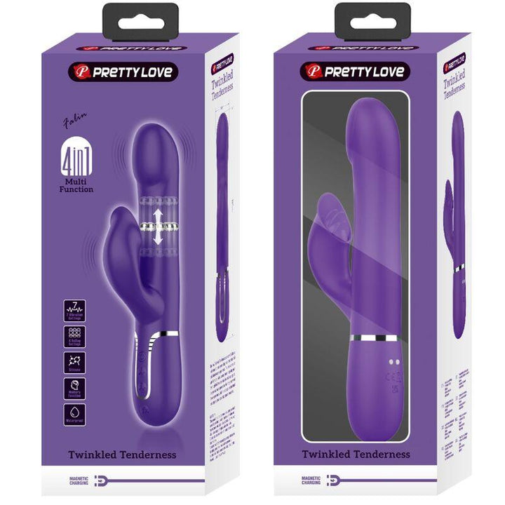 PRETTY LOVE - ZALIN RABBIT VIBRATOR PERLEN - IN - LILA - INTIM SPACE Online Sexshop