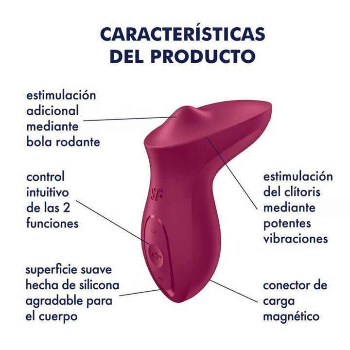 SATISFYER - EXCITERRR AUFLEGBARER KLITORIS-BEERENVIBRATOR - INTIM SPACE Online Sexshop