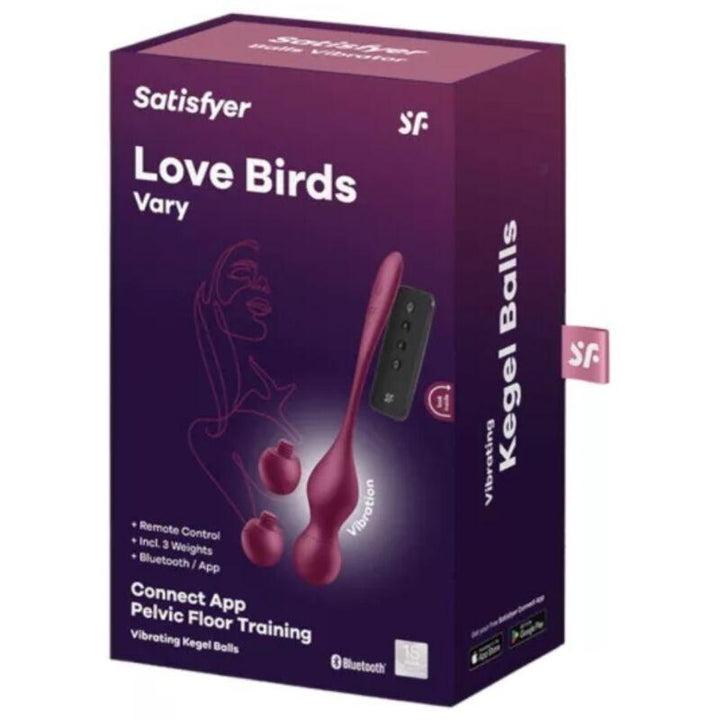 SATISFYER - LOVE BIRDS VARY VIBRIERENDE KUGELN KOSTENLOSE APP WEINROT - INTIM SPACE Online Sexshop