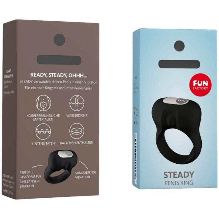 FUN FACTORY - STEADY COCKRING MIT VIBRATION SCHWARZ - INTIM SPACE Online Sexshop