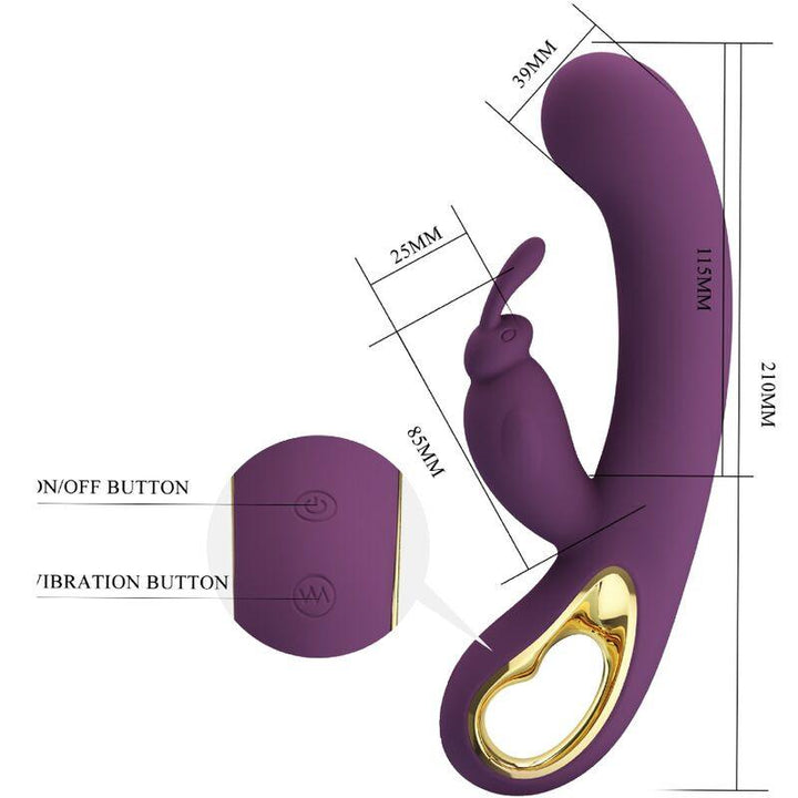 PRETTY LOVE - LIAM KANINCHEN VIBRATOR UND G-PUNKT-STIMULATOR LILA - INTIM SPACE Online Sexshop