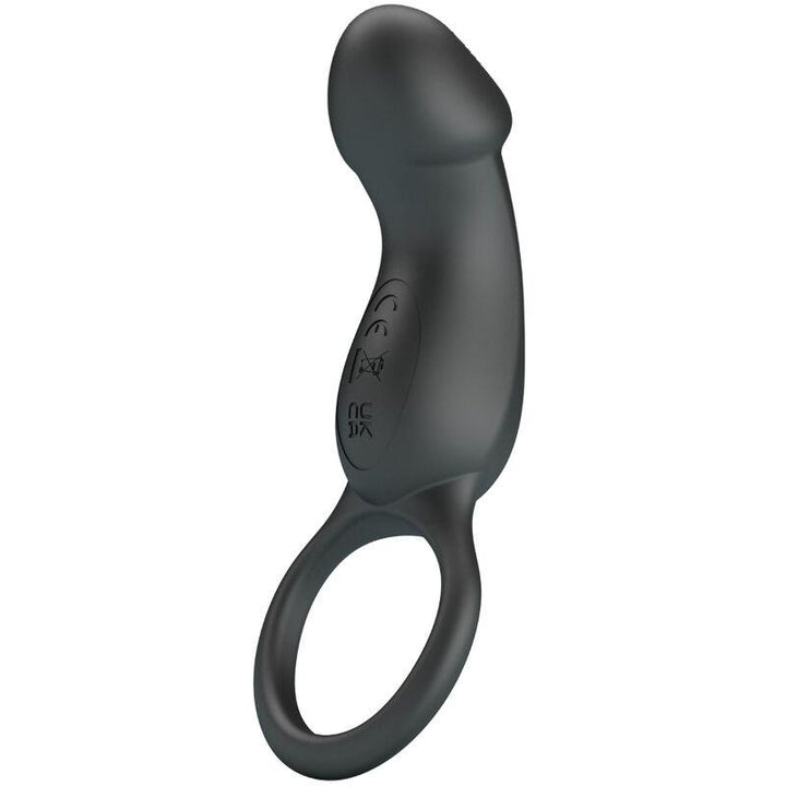 PRETTY LOVE - TRAE VIBRATIONSRING MIT SCHWARZEM STIMULATOR - INTIM SPACE Online Sexshop