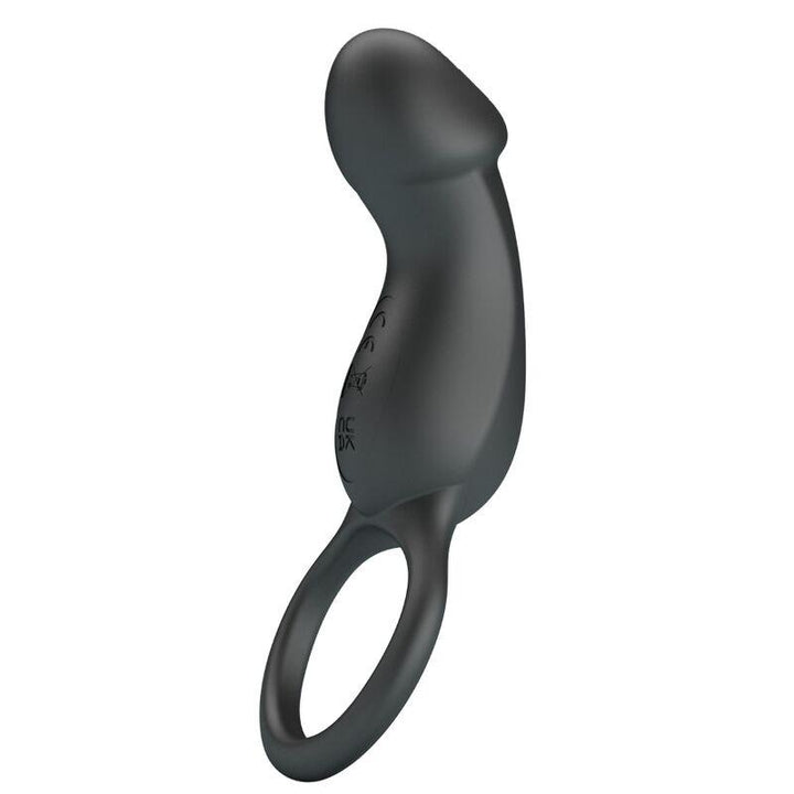 PRETTY LOVE - TRAE VIBRATIONSRING MIT SCHWARZEM STIMULATOR - INTIM SPACE Online Sexshop