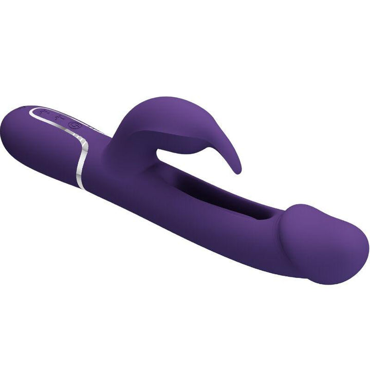 PRETTY LOVE - KAMPAS RABBIT - IN - MULTIFUNKTIONSVIBRATOR MIT ZUNGE VIOLETT - INTIM SPACE Online Sexshop